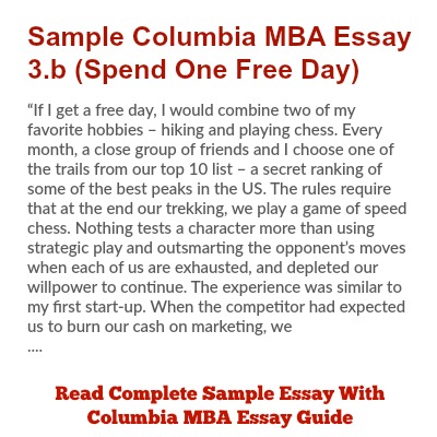 write my mba essay