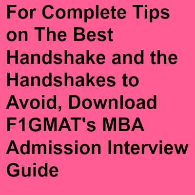 Handshake Types MBA Interview