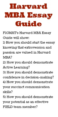 Sample harvard mba admission essay