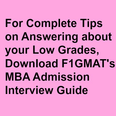 Low Grades MBA Admission Interview