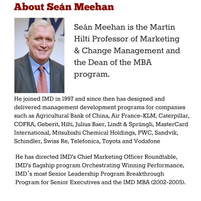 About Dean IMD MBA